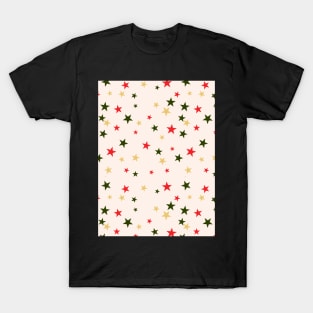 Sparking Stars - Gilded Traditions - Minimalist Colorful Holidays T-Shirt